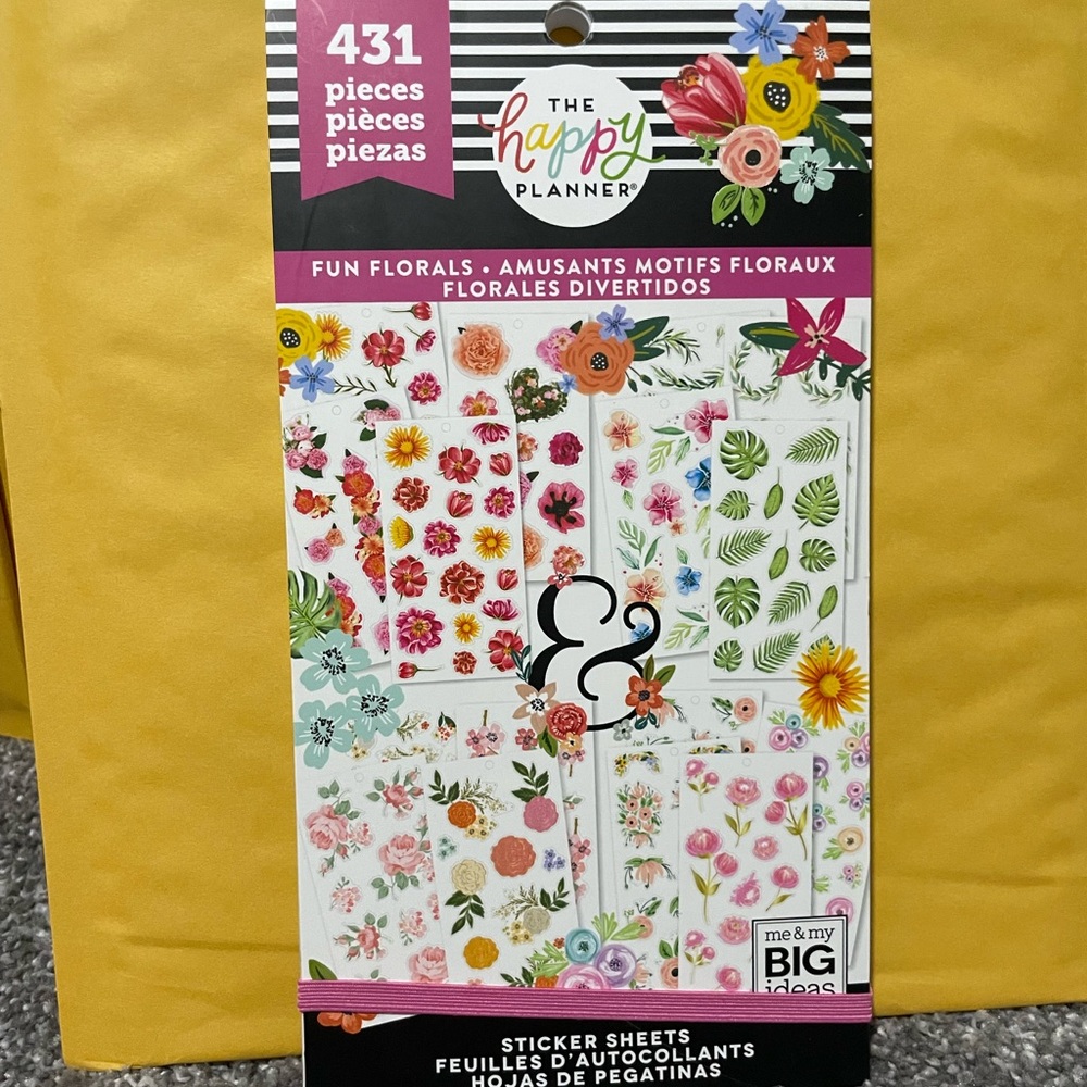 The Happy Planner Fun Florals Value Pack Stickers
